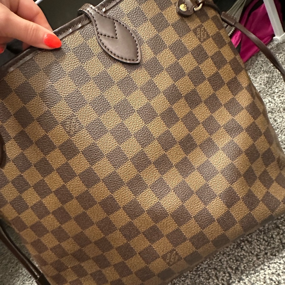 Authentic Louis Vuitton Neverfull MM Damier Ebene - Picture 9 of 10